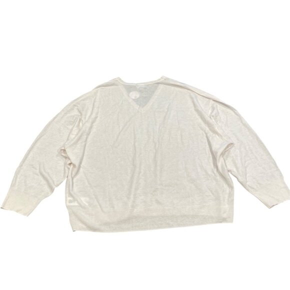 NWT J.Crew Women's Sz 2X Oversized Featherweight Cashmere V-Neck Sweater CJ437 - Picture 6 of 11